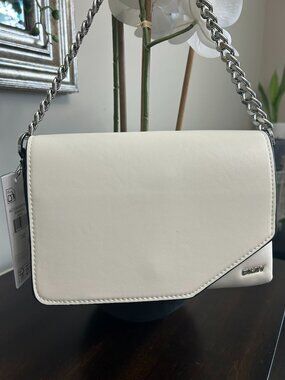 DKNY Mecca shoulder bag with silver hardware - NWT